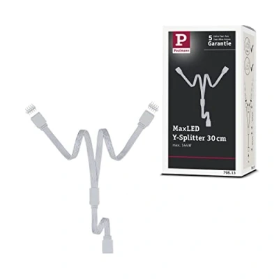 Bild av Paulmann 79813 Stripe MaxLED Y splitter 1 till 2 fördelning 30 cm max. 144 watt ljusband vit ljusremsa plast LED remsa