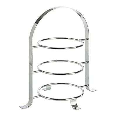 Bild av APS Serveringsställ Högkvalitativ etagere i kromad metall för 3 tallrikar med en max. Ø på 17 cm totalhöjd 25,5 (tallrikar ingår inte).