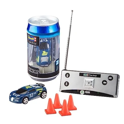 Bild av Revell Control 23561 Mini RC racing bil från dosan med 27 MHz fjärrkontroll inklusive laddningsfunktion, LED ljus, kort laddningstid, lång körtid liten fjärrstyrd bil, sportbil