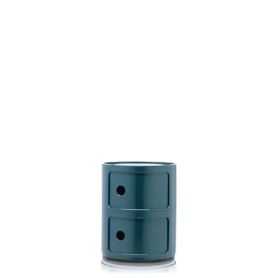 Bild av Kartell Componibili, 2 element, blå, rund bas