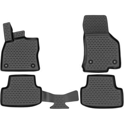Bild av Element gummimattor set för VW Golf 7 8 årsmodell 20122024 100% passande bilgolvmattor, robust universell dörrmatta bil, bilgolvmattor gummi, bilgummimattor