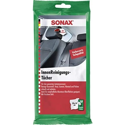 Bild av SONAX Innerrengöringstrasor (10 stycken) för snabb, enkel och grundlig rengöring av alla ytor i fordonets interiör Art nummer 04159000