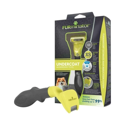 Bild av FURminator deShedding verktyg hund storlek XS hundborste för mycket små hundar att ta bort underull, långhårig variant, version 1.0