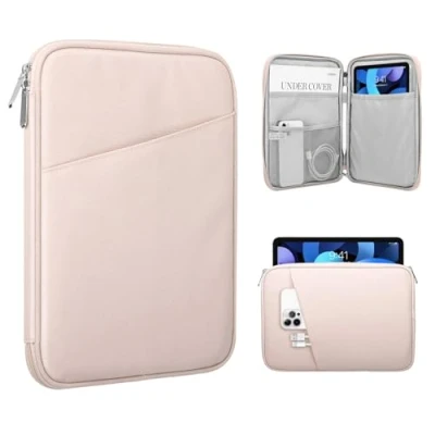 Bild av TiMOVO 8 9 Zoll Tablet Tasche für das neue iPad Mini 7 (A17 Pro, 2024), 6 (8,3 Zoll, 2021), 5/4/3/2/1, Tragbare Schutztasche Mini, Rosa Glitzer