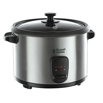 Bild av Russell Hobbs riskokare, 1,8 liters kapacitet ger upp till 10 koppar, varmhållningsfunktion, inklusive ångtillsats, spatel &amp; måttkopp, 700W, Cook@Home 19750 56