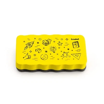 Bild av Trodat Whiteboard Sudd Gul Tavelsudd Torkare För Magnettavlor, Handflatans Storlek 10,5 x 5,5 1,8 cm