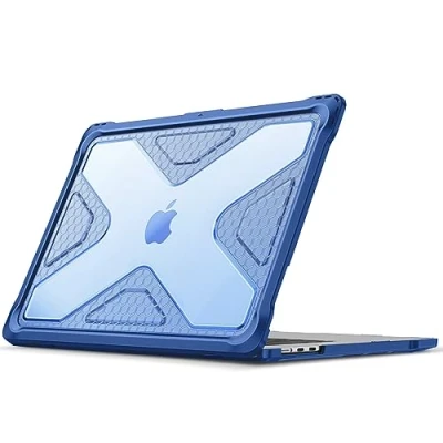 Bild av FINTIE Fodral kompatibelt med MacBook Air 15 tum (2024/2023) M3/M2 chip, slitstarkt hårt skal TPU stötfångare för 15,5 modell A3114 A2941, blå