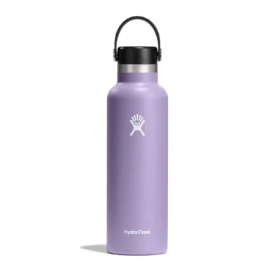 Bild av Hydro Flask Water Bottle 621 ml 21 oz Vacuum Insulated Stainless Steel with Leak Proof Flex Cap and Powder Coat Standard Mouth Moonshadow