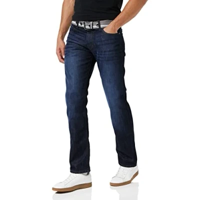 Bild av Enzo Raka jeans för män, Blå mörk tvätt, 44W X 30L