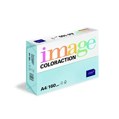 Bild av Kopipapir Image Coloraction A4 160g Iceberg Pale Icy Blue 250ark/pkt
