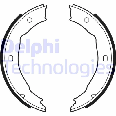 Bild av Bromsbackar, sats, parkeringsbroms DELPHI LS1881