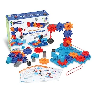 Bild av Learning Resources STEM Explorers™ Machine Makers, 50 Pieces, Ages 5+, Toys, Building Kits, Engineering Build It Yourself Toys