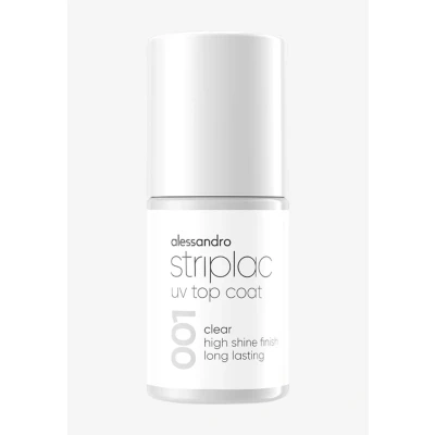 Bild av alessandro Striplac UV Top Coat Clear Glänsande, reptåliga naglar upp till 15 dagar med och utan färg tillämplig mild dekalteknik vegansk transparent, 6,5 ml