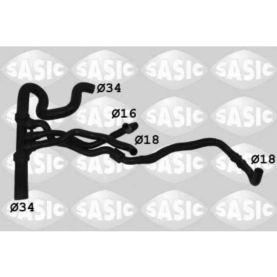 Bild av SASIC 3404202 Durite De Refroidissement gauche inférieur RENAULT: LAGUNA 3, 3 Grandtour