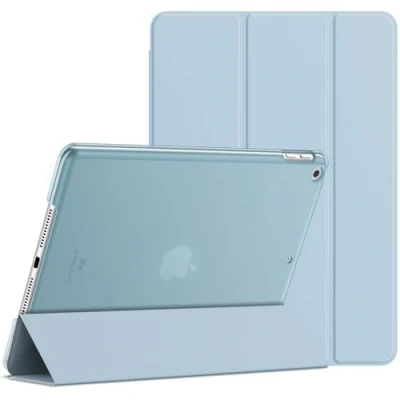 Bild av JETech Fodral för iPad 9/8/7 (10,2 Tum, 2021/2020/2019 Modell, 9:e/8:e/7:e Generationen), Tablett Case med Automatisk Väckning/Sömn (Ljusblå)