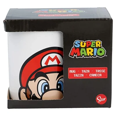 Bild av 325 ml keramisk mugg i Super Mario presentförpackning