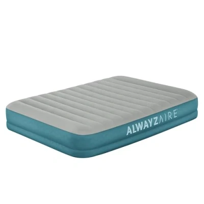 Bild av Bestway AlwayzAire Fortech luftsäng med batteridriven dubbelpump dubbel XL/Lo 203 x 152 36 cm, turkos