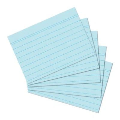 Bild av herlitz indexkort A6, linjerat, blått, 100 stycken