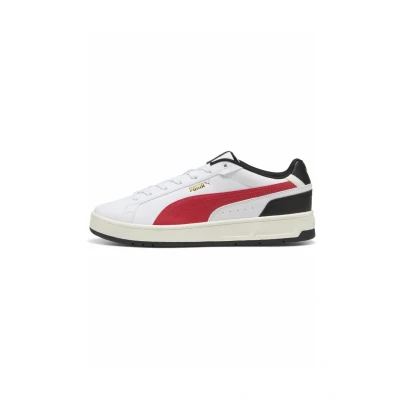 Bild av Puma Court Classico Sneakers, Storlek: 42.5, White for all time/red/black Konstmaterial/textil