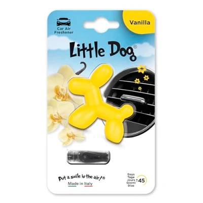 Bild av Little Dog LD001 luftfräschare i animerad 3D karaktär, gul