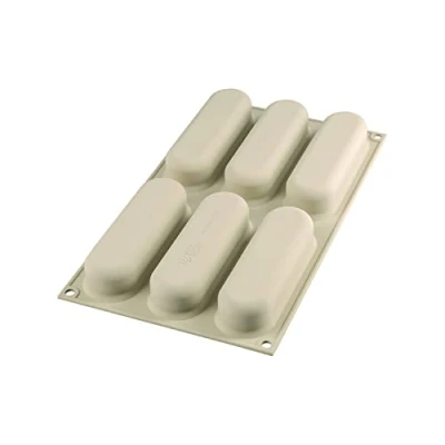 Bild av Silikomart KIT POP ECLAIR SET 2 SILIKONFORMAR 25.275.13.0065 130X38 H 40 MM GRÅ