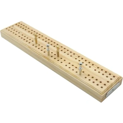 Bild av Trä brittisk cribbage board 24 cm (9 tum)