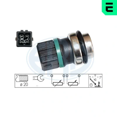 Bild av Sensor, kylvätsketemperatur, seat,skoda,vw, 357 919 501 B,