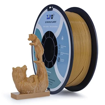 Bild av ZIRO PLA Filament 1.75mm, 3D Printer PRO Basic Color Series 1.75MM 1KG (2.2lbs), dimensionell noggrannhet +/ 0.03mm,Brun