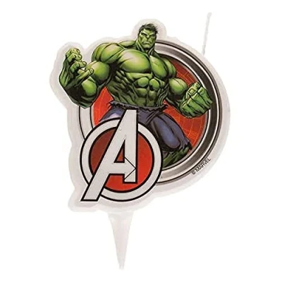 Bild av Dekora 346221 Avengers Hulk 2D ljus för dekoration, Multifärg, 2x7x15 cm