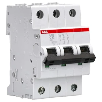 Bild av ABB S203 C32 automatsäkring 32A