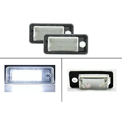 Bild av För Audi A3 S3 RS3 8P A4 S4 RS4 B7 8E 8H LED registreringsskylt lampa