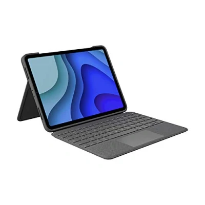 Bild av Logitech Folio Touch iPad Pro 11 tum (1:a, 2a, 3:e 4:e generationen 2018, 2020, 2021, 2022) tangentbordsfodral bakgrundsbelyst tangentbord, styrplatta, smart kontakt, ITA QWERTY grafit