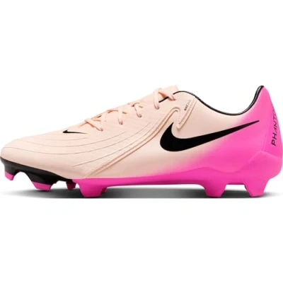 Bild av Nike Performance Phantom GX II Academy Fotbollsskor fasta dobbar, Storlek: 39, Crimson tint/black/pink blast Konstmaterial