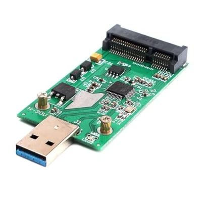 Bild av Kalea INFORMATIQUE mSATA till USB3 adapter för läsning och skrivning en SSD från USB 3.0 port