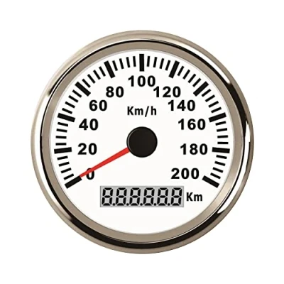 Bild av ELING Universell GPS hastighetsmätare vägmätare 200 km/h för bil båt yacht fartyg med bakgrundsbelysning 85 mm 12 V/24 V