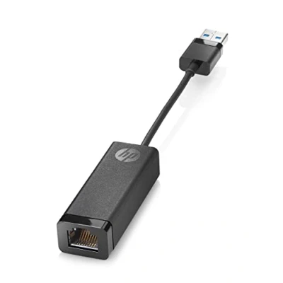 Bild av HP USB 3.0 till Gigabit G2 nätverksadapter, 10/100/1000 Mbps dataöverföringshastighet, för bärbar dator, Ethernet gränssnitt, svart