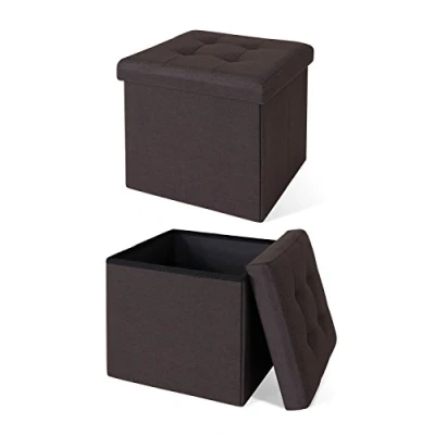 Bild av dibea SO00457, vikbar sittpall, linne, 40 l, kub 38 x cm brun, max 300 kg