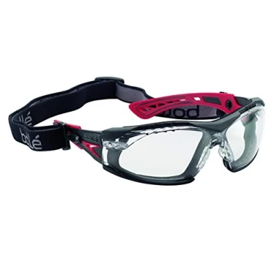 Bild av Bollé Safety RUSHPFSPSI, RUSH+, One Size CSP skyddsglasögon svart/orange