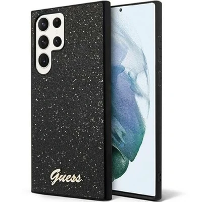 Bild av CG Mobile Guess GUHCS24LHGGSHK fodral för S24 Ultra S928 svart hardcase glitter script