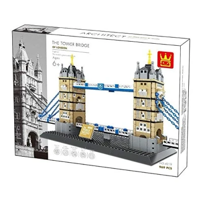 Bild av WANGE Tower Bridge. Arkitekturmodell för montering med block