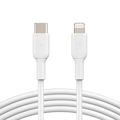 Bild av Belkin Boost Charge Lightning USB C Kabel 1 Meter Vit