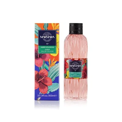 Bild av MARMARA BEAUTY Eau de Cologne Amber 300 ml 80 alkohol uppfriskande doft för kvinnor doftvatten fräschar ner träig och kryddig EDC damlugnande