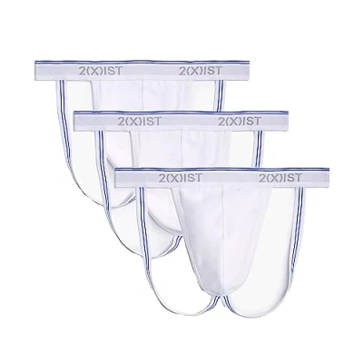 Bild av 2(X) IST Herr bomull stretch suspensorem 3 pack suspensoar, Vit/vit/vit, M