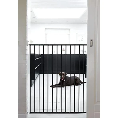 Bild av SPD Pet Extending Gate, extra hög Hundgrindar, svart, 62,5 106,8 cm