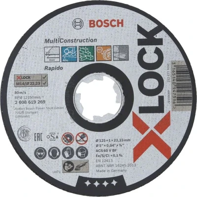 Bild av Bosch x LOCK Multi Material 125 1,6 22,23 mm rak sågning ACS 46 V BF, mm,
