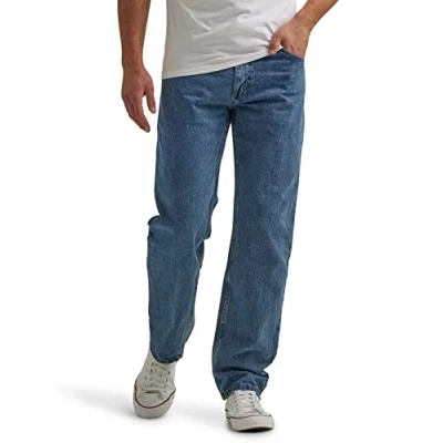 Bild av Wrangler Authentics jeans för män, klassisk 5 ficksdesign, normal passform, bomull., 46W / 30L