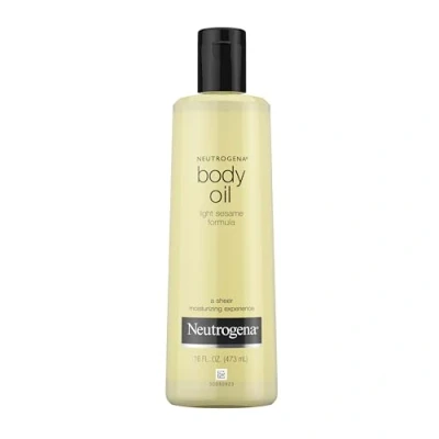 Bild av Neutrogena lätt kroppsolja för torr hud, ren fuktkräm med sesamformel, 16 fl. oz