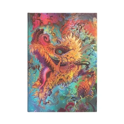 Bild av Carnet à couverture rigide Dragon Bourdonnant Midi Non ligné 144 p.: Hardcover, 120 gsm, ribbon marker, memento pouch, elastic closure