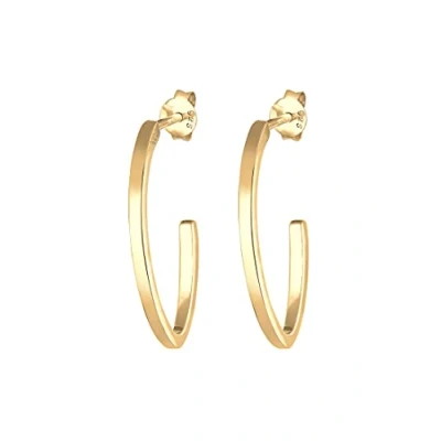 Bild av Elli Oval Geo Basic Örhänge goldcoloured, Storlek: One Size, Gold coloured