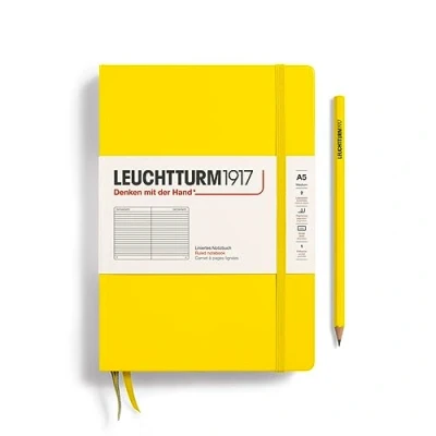 Bild av Notatnik Leuchtturm Medium w linie cytrynowy